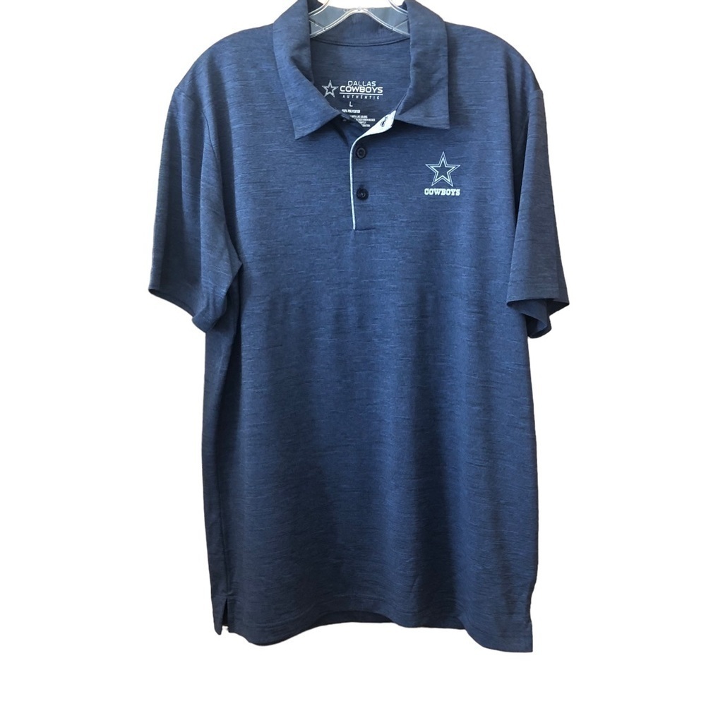 NFL Dallas Cowboys Authentic Apparel Golf Polo Shirt Men’s Size L